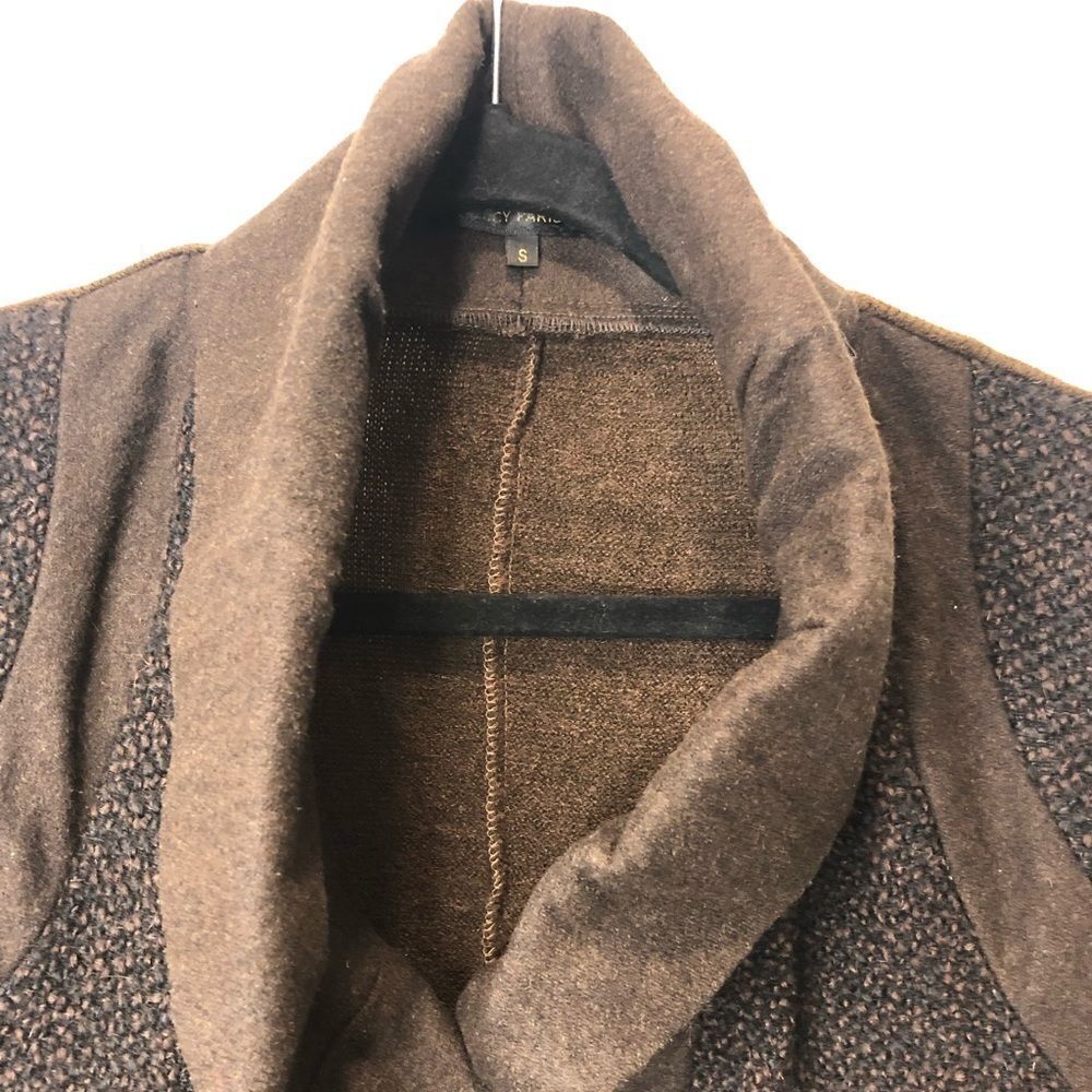Lucy Paris brown long sleeve wool blend button front jacket, size small - Picture 6 of 14